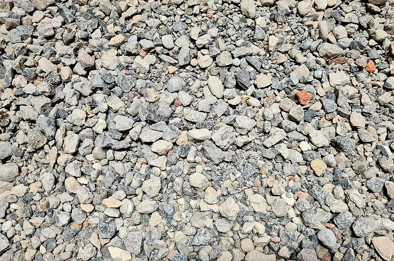 Photo of concrete chippings